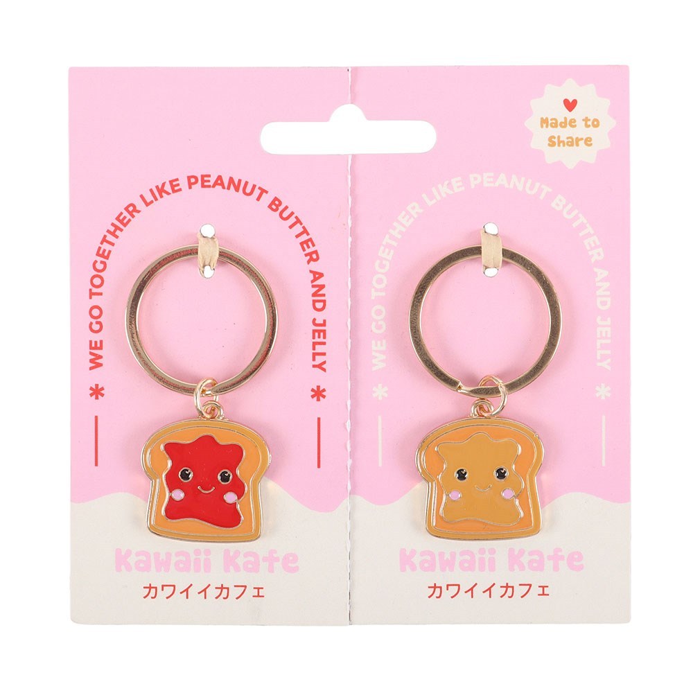 Something Different - Set of 2 Peanut Butter and Jelly Keychain - Multicolours